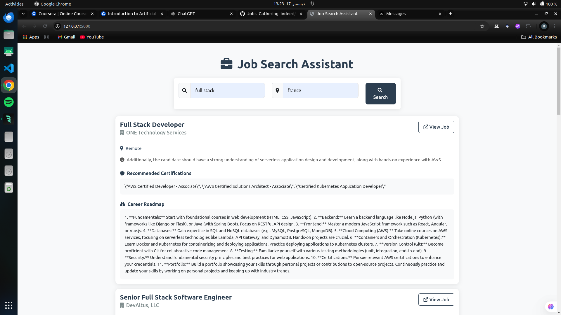 Job search engine